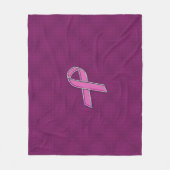 Roze koolstofvezel fleece deken (Voorkant)