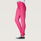 Roze koolstofvezel gepatterd leggings (Links)