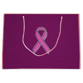 Roze koolstofvezel groot cadeauzakje (Voorkant)