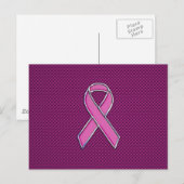 Roze koolstofvoetballer briefkaart (Voorkant / Achterkant)