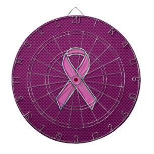 Roze koolstofvoetballer dartbord