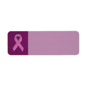 Roze koolstofvoetballer etiket (Voorkant)