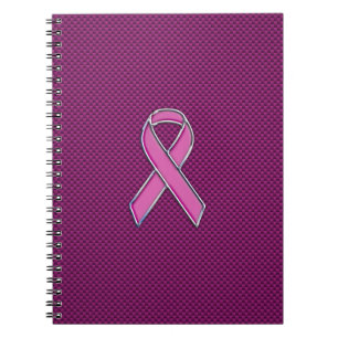 Roze koolstofvoetballer notitieboek