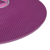 Roze koolstofvoetballer snijplank (Hoek)