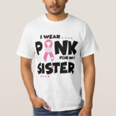 Roze koolstofzuiger borstkanker t-shirt (Voorkant)