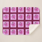 Roze koorts Sherpa Blanket Deken (Voorkant (horizontaal))