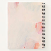 Roze & Koraal Abstracte Bloem Kunst Dankbaarheidsd Notitieboek (Achterkant)