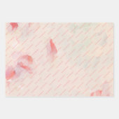 Roze & Koraal Abstracte Bloemenkunst Aangepaste Te Inpakpapier Vel (Voorkant 3)