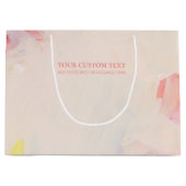 Roze & Koraal Abstracte Kunst het Schilderen Douan Groot Cadeauzakje (Voorkant)