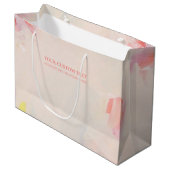 Roze & Koraal Abstracte Kunst het Schilderen Douan Groot Cadeauzakje (Voorkant Gekanteld)