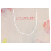 Roze & Koraal Abstracte Kunst het Schilderen Douan Groot Cadeauzakje (Achterkant)