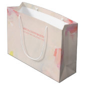 Roze & Koraal Abstracte Kunst het Schilderen Douan Groot Cadeauzakje (Achterkant Gekanteld)