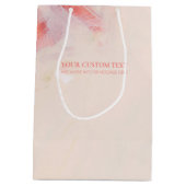 Roze & Koraal Abstracte Kunst het Schilderen Douan Medium Cadeauzakje (Achterkant)