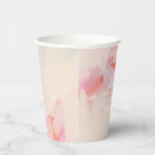 Roze & Koraal Abstracte Kunst het Schilderen Douan Papieren Bekers (Rechts)