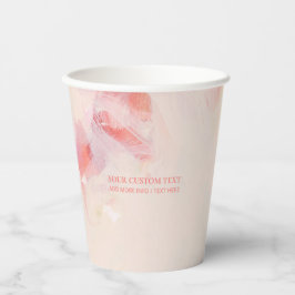 Roze & Koraal Abstracte Kunst het Schilderen Douan Papieren Bekers