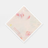 Roze & Koraal Abstracte Kunst het Schilderen Douan Servet (Hoek)