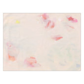 Roze & Koraal Abstracte Kunst het Schilderen Douan Tafelkleed (Voorkant (Horizontaal))