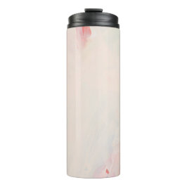 Roze & Koraal Abstracte Kunst het Schilderen Naam Thermosbeker