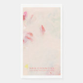 Roze & Koraal Abstracte Kunstschildering Aangepast Servet (Voorkant)