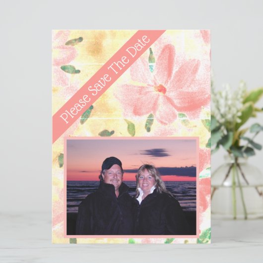 Roze Koraal Aquarel (Staand voorkant)