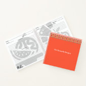 Roze koraal en peach notitieboek (Binnen)