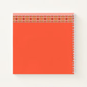 Roze koraal en peach notitieboek (Achterkant)