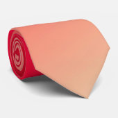 Roze koraal en perzik stropdas (Opgerold)