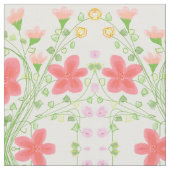 Roze koraal en Perzikbloem Stof (Close Up)