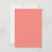 Roze Koraal en Wit-Monogram-Trouw- Save The Date (Achterkant)