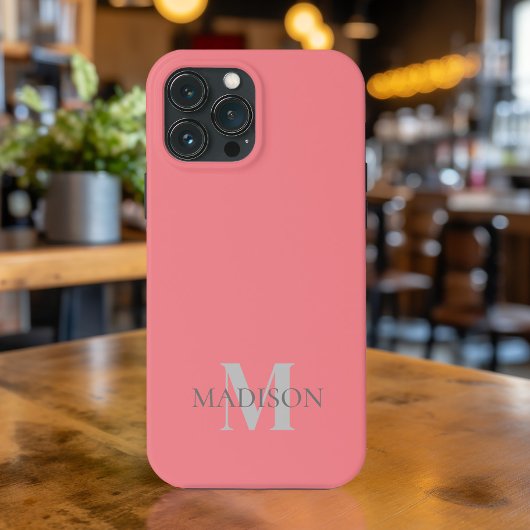 Roze koraal gepersonaliseerd Case-Mate iPhone case