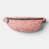 Roze koraal licht pastel sparkles bling heuptasje (Liggend)