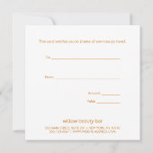 Roze Koraal Lotus Mandala Bloem Cadeaubon (Achterkant)