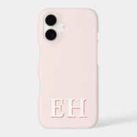 Roze & Koraal | Minimaal Modern Initiaal Monogram