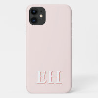 Roze & Koraal | Minimaal Modern Initieel Monogram