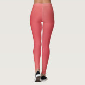 Roze koraal Mode Leggings (Achterkant)