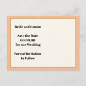  roze koraal oleander bloemig Save the Date Aankondigingskaart (Achterkant)