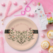 Roze koraal pastel papieren bordje (Feest)