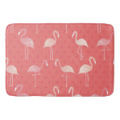 Roze koraal rood flamingo naadloos patroon badmat (Voorkant)