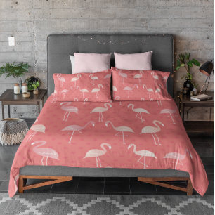 Roze Koraal Rood Flamingo Naadloos Patroon Kussensloop