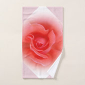 roze koraal roos bad handdoek (Handdoek)