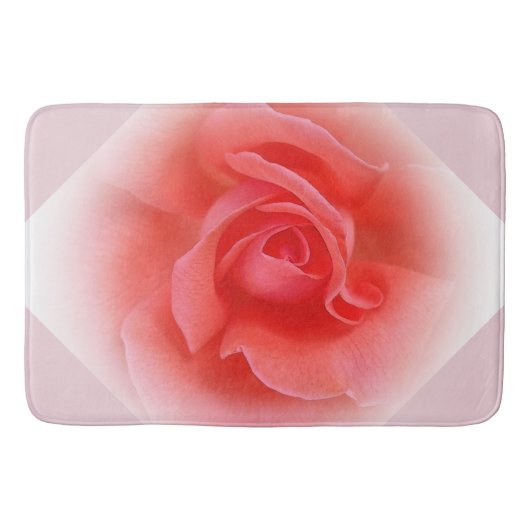 roze koraal roos badmat (Voorkant)