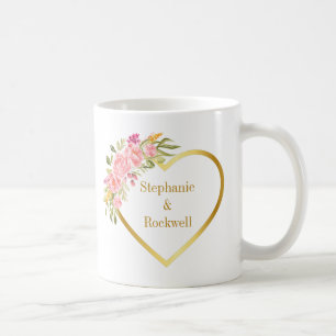 Roze koraal Roos Gold Weddenschap Gift Koffiemok