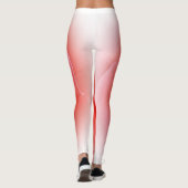 roze koraal roos leggings (Achterkant)