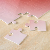 roze koraal roos legpuzzel (Zijkant)