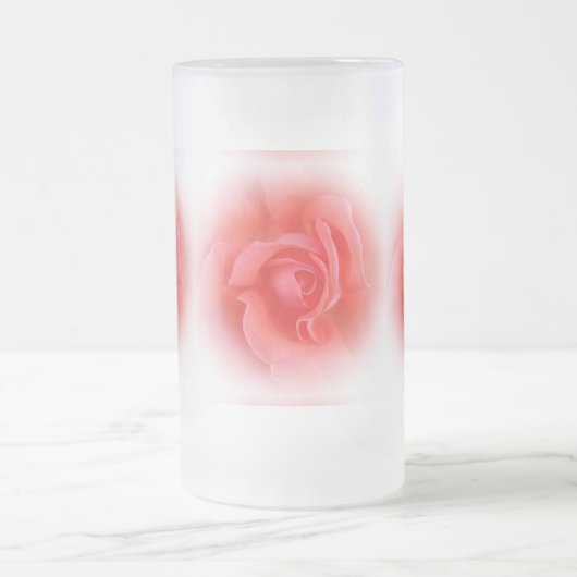 roze koraal roos matglas bierpul (Center)