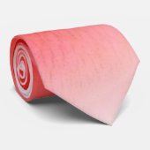 roze koraal roos stropdas (Opgerold)