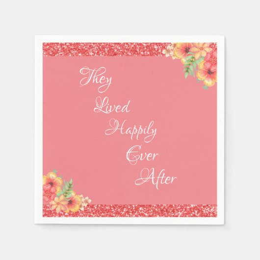 Roze koraal,  servet (Voorkant)