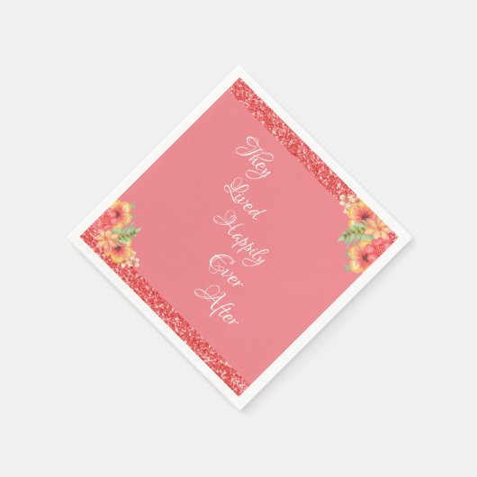 Roze koraal,  servet (Hoek)