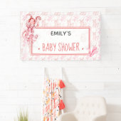 Roze & Koraal Zee Leven Octopus Baby shower | Meis Spandoek (Insitu)