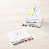 Roze Koraal Zee Schelpen Parels Zeesterren Drijfh Kartonnen Onderzetters (Insitu)